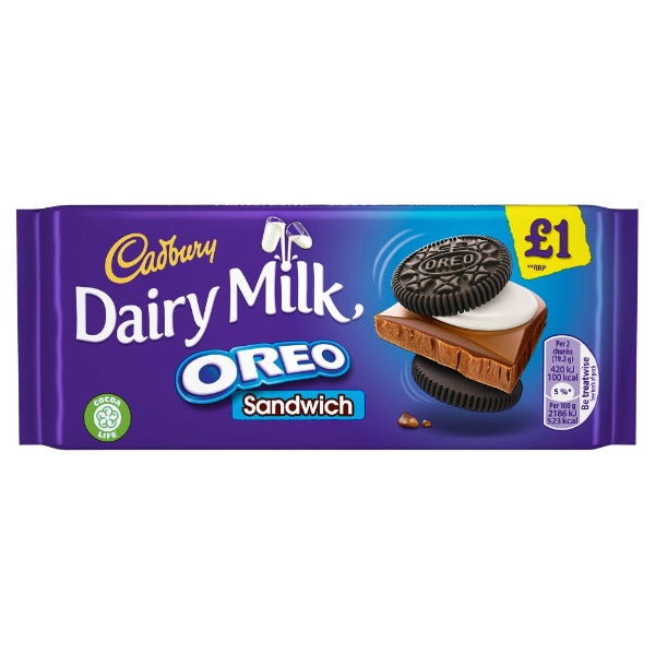Cadbury DM Oreo sandwich