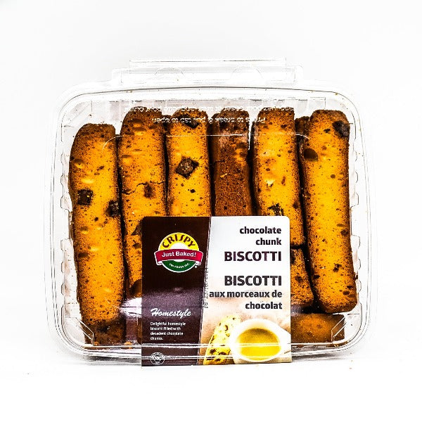 Crispy Chocolate Chunk Biscott