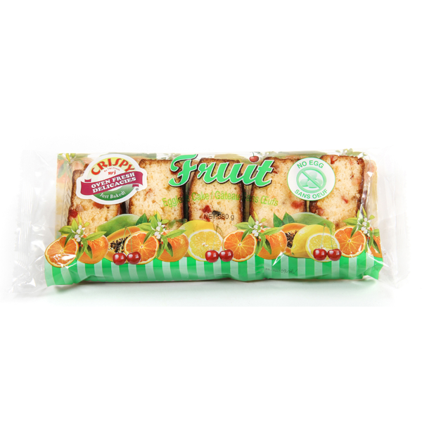 Crispy Eggless Fruit Cake
