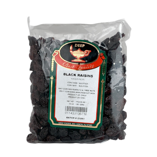 Deep Black Raisins 397g